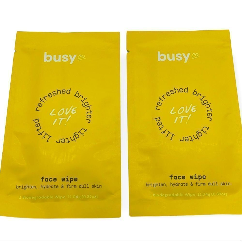 NWT Busy Co. Brightening Facial Serum Pads